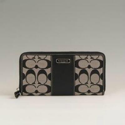 discounted Coach Wallets - 43439 black/white